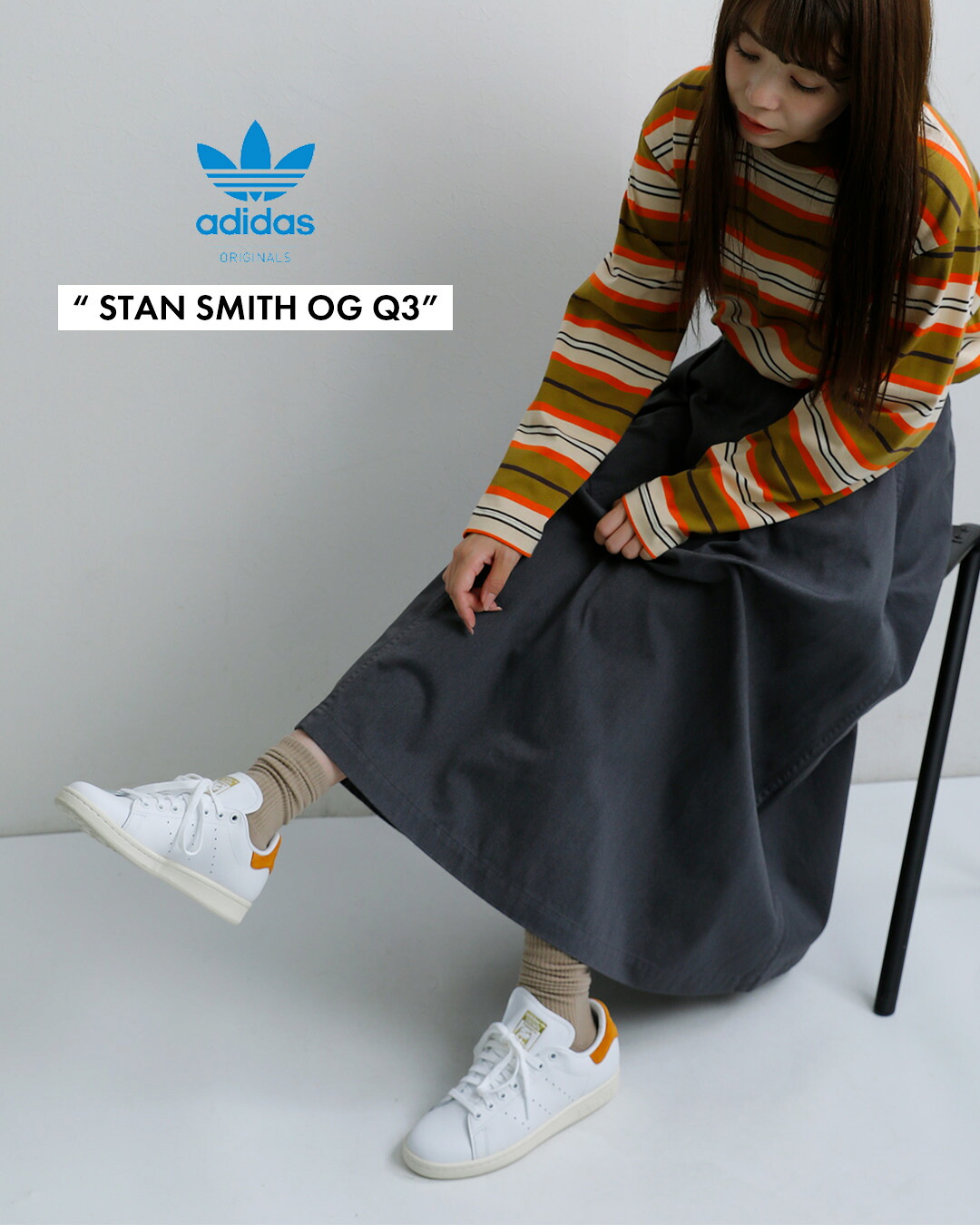 adidas Originalsスタンスミス レザーアッパー スニーカー STAN SMITH OG Q3 stan-smith-same1