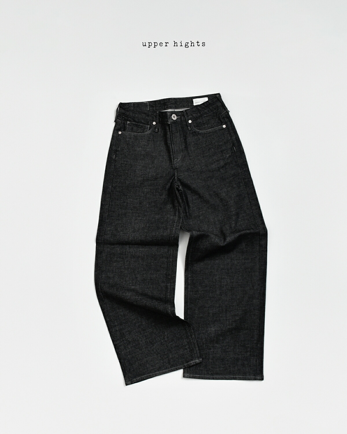 upper hights(アッパーハイツ)ワイド ストレート ストレッチ デニム パンツ THE STELLA AURA stella-aura