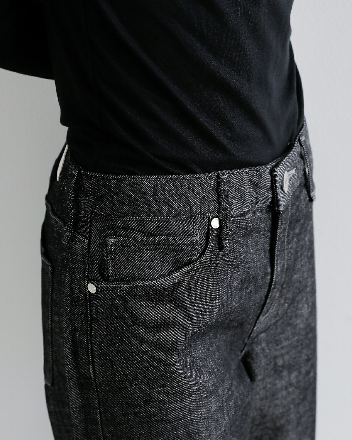 upper hights(アッパーハイツ)ワイド ストレート ストレッチ デニム パンツ THE STELLA AURA stella-aura