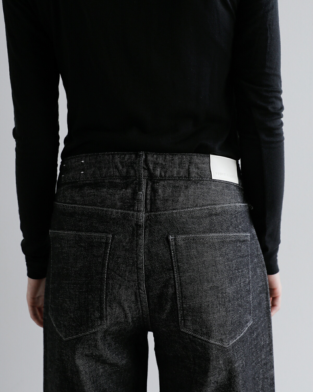 upper hights(アッパーハイツ)ワイド ストレート ストレッチ デニム パンツ THE STELLA AURA stella-aura