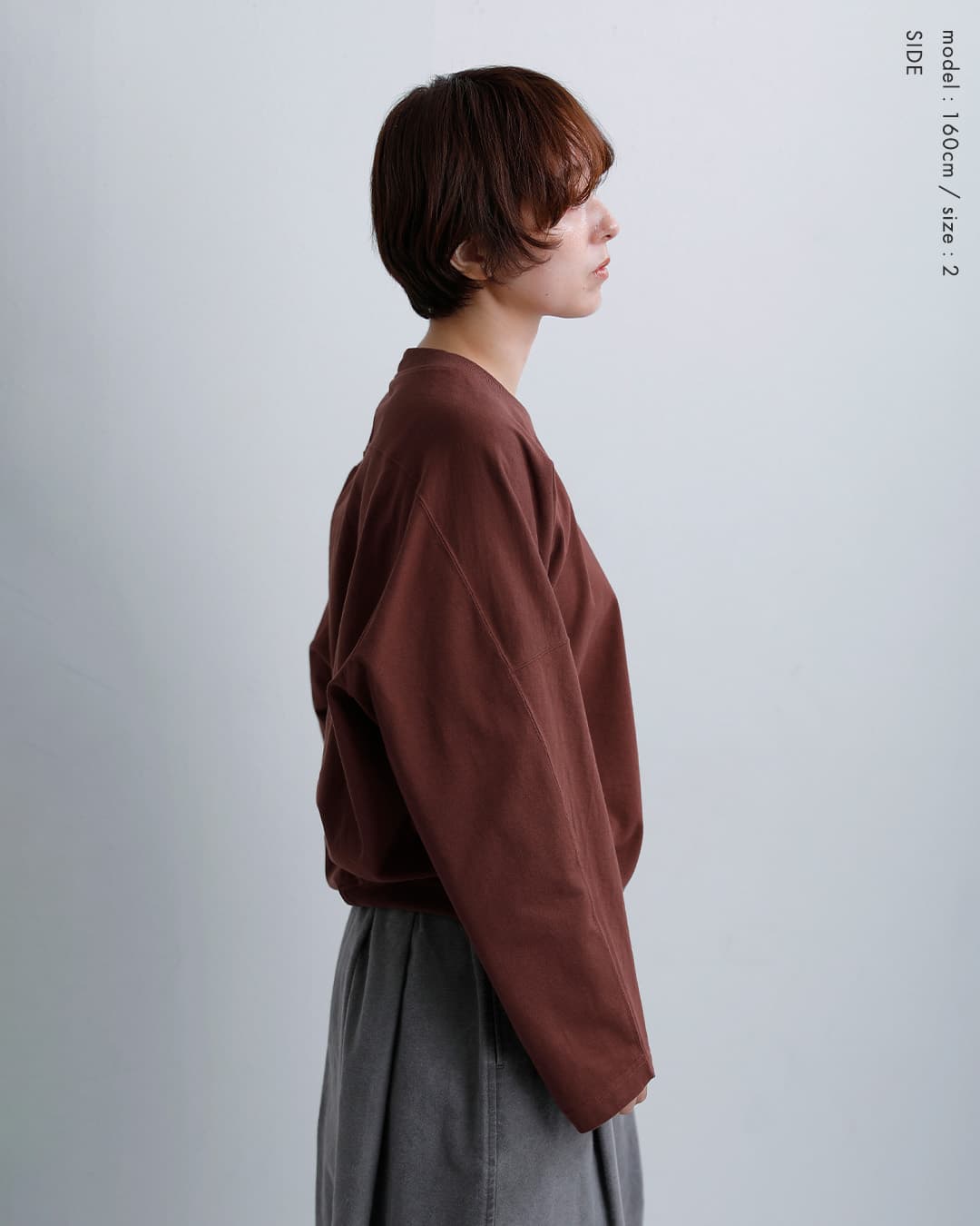FACTORYコットン サイドリブ トレーナー t-04-same1