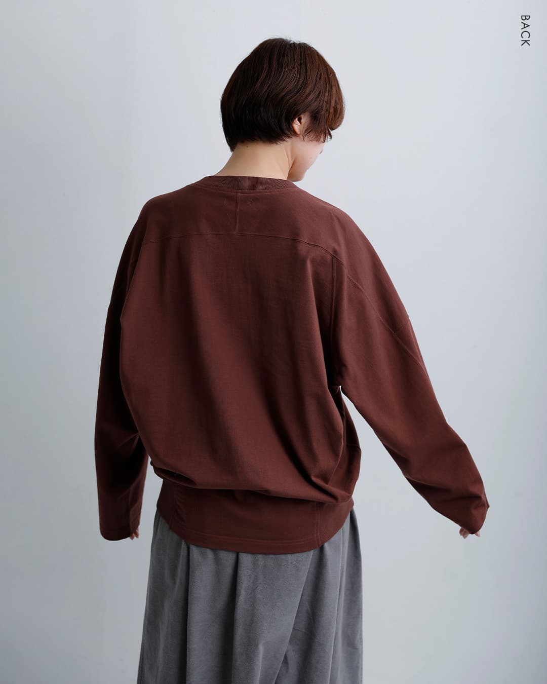 FACTORYコットン サイドリブ トレーナー t-04-same1