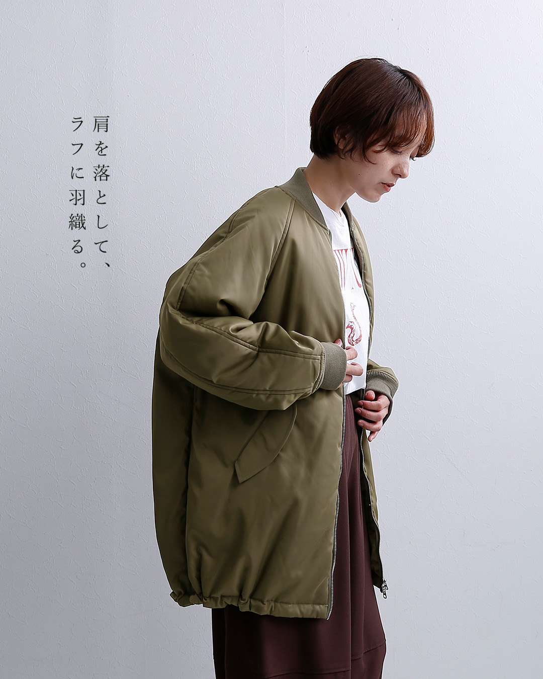 TICCAミドル MA-1 ジャケット tbfa-012