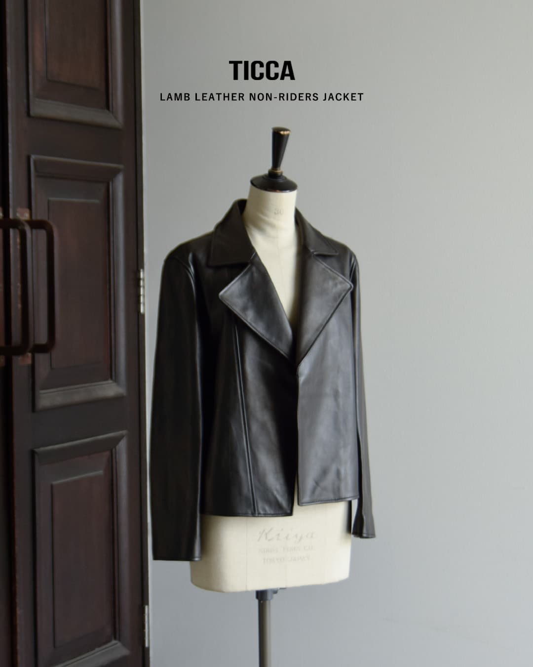 TICCA ティッカ ラムレザー ノーライダース ジャケット tbfa-041