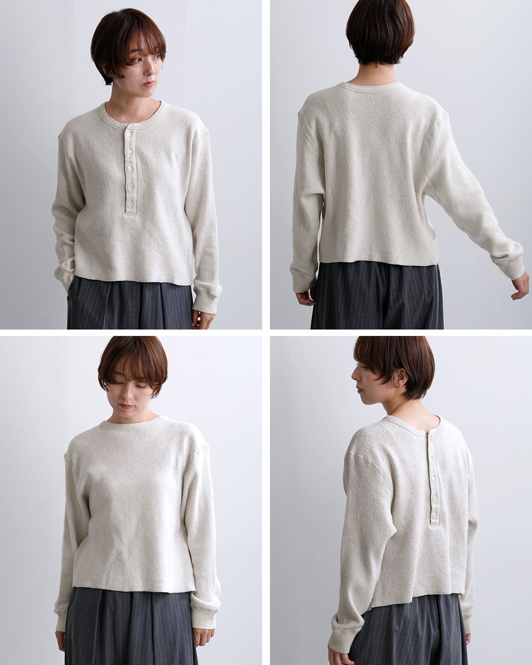 TICCAピーチワッフルショート 2way プルオーバー tbfa-281