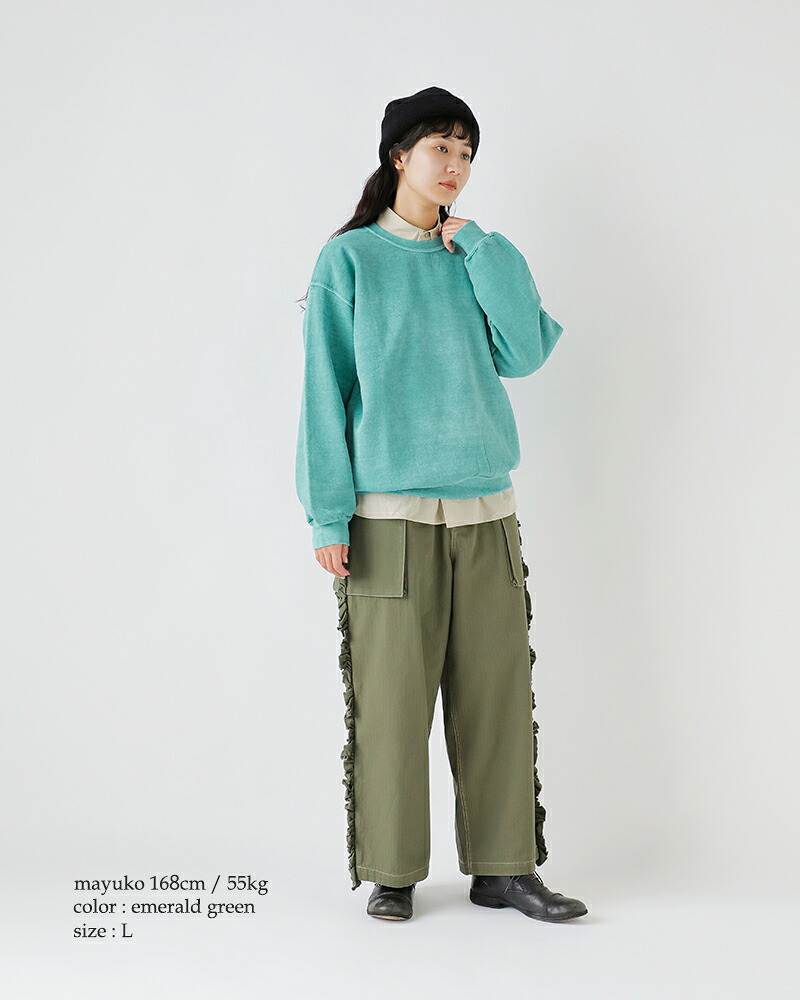 TOWN CRAFT(タウンクラフト)フリース90sピグメントクルーネックスウェットシャツtc25f020