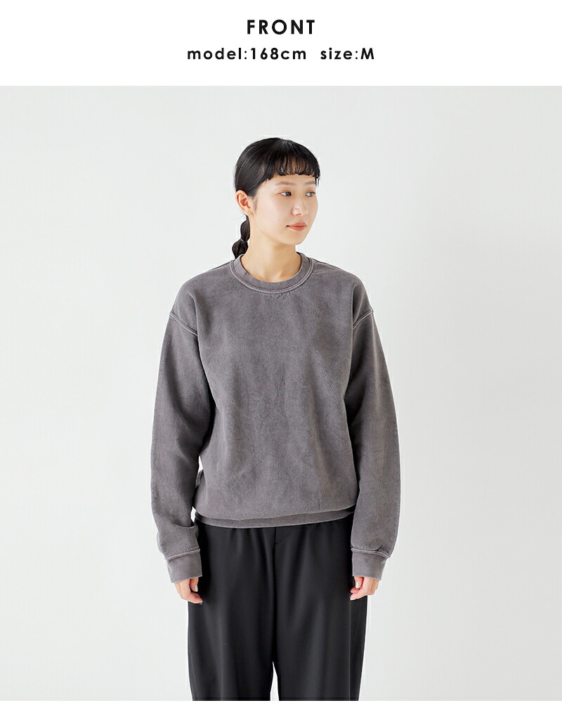 TOWN CRAFT(タウンクラフト)フリース90sピグメントクルーネックスウェットシャツtc25f020