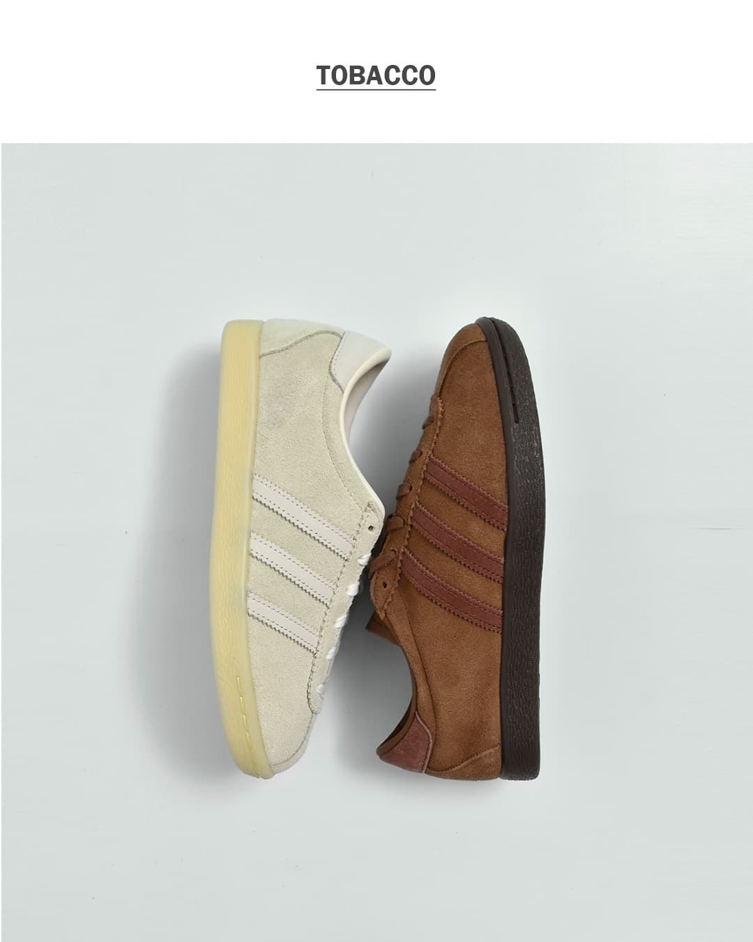 adidas Originalsタバコ スエード スニーカー TOBACCO tobacco-same1