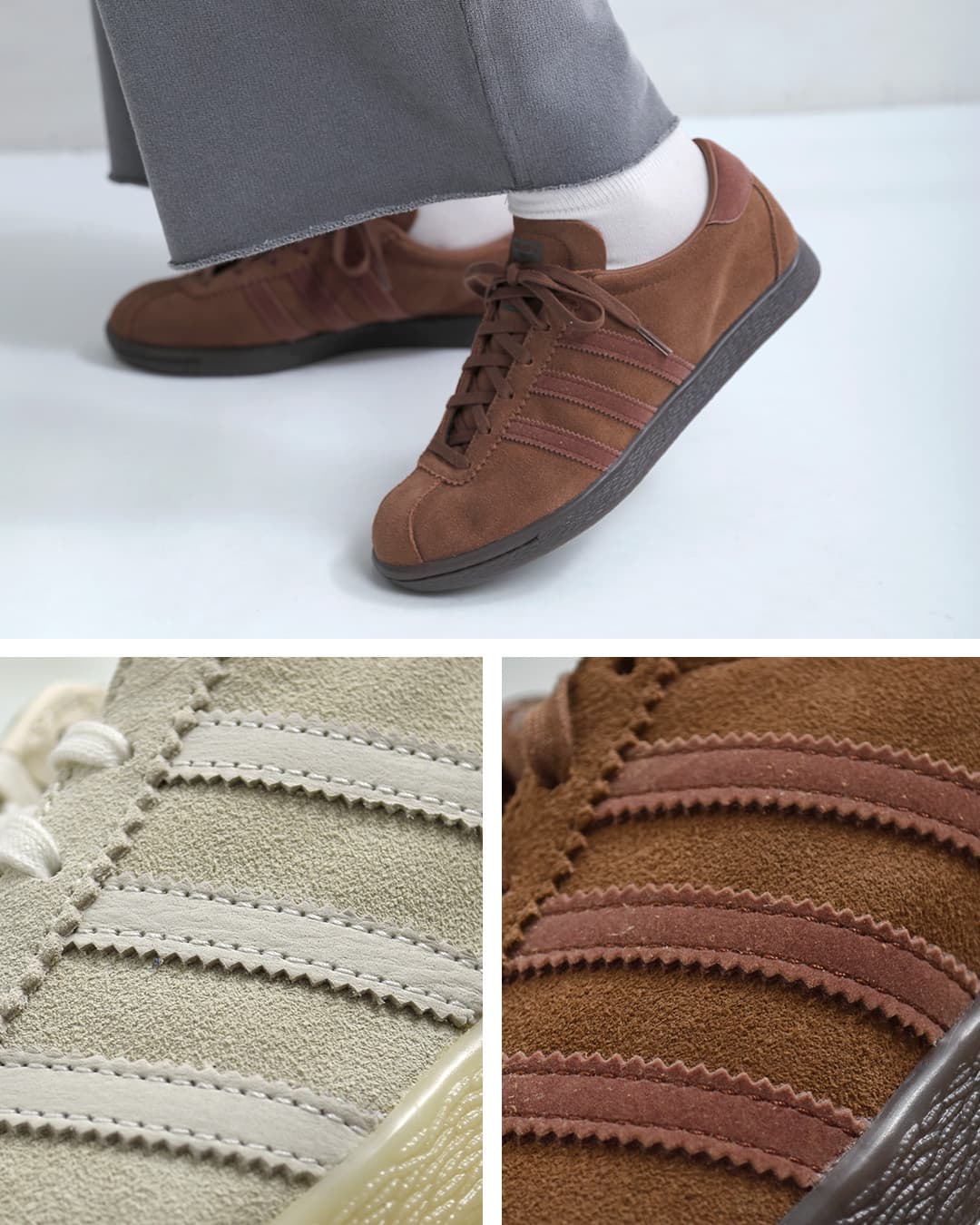 adidas Originalsタバコ スエード スニーカー TOBACCO tobacco-same1