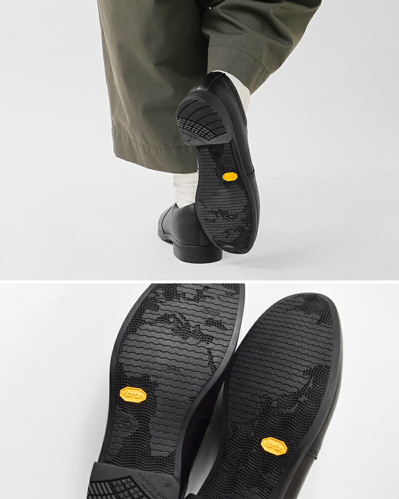 TRAVEL SHOES by chausser(トラベルシューズバイショセ)レザースリッポンシューズtr-003