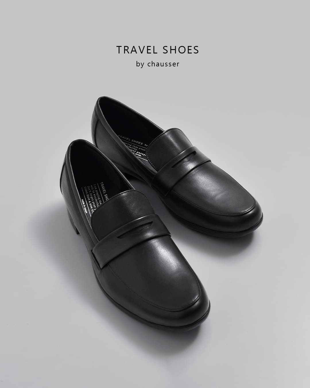 TRAVEL SHOES by chausserレザー ローファー tr-016