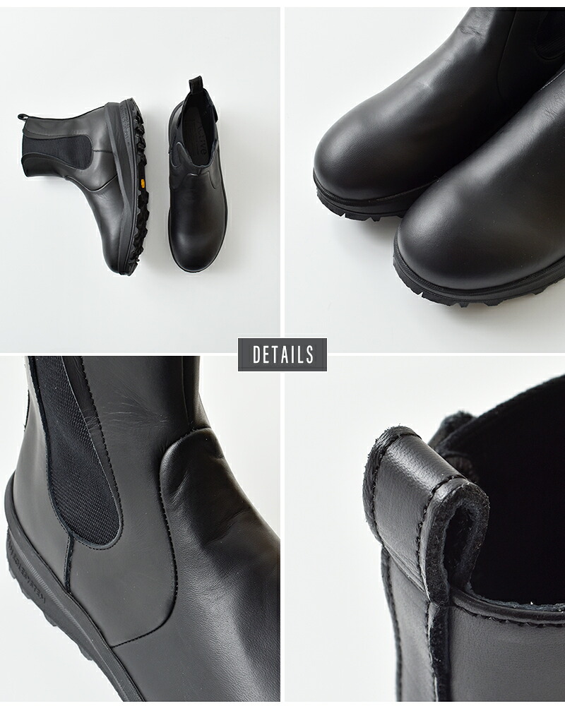 TRAVEL SHOES by chausser(トラベルシューズバイショセ)レザーサイドゴアブーツtra-030