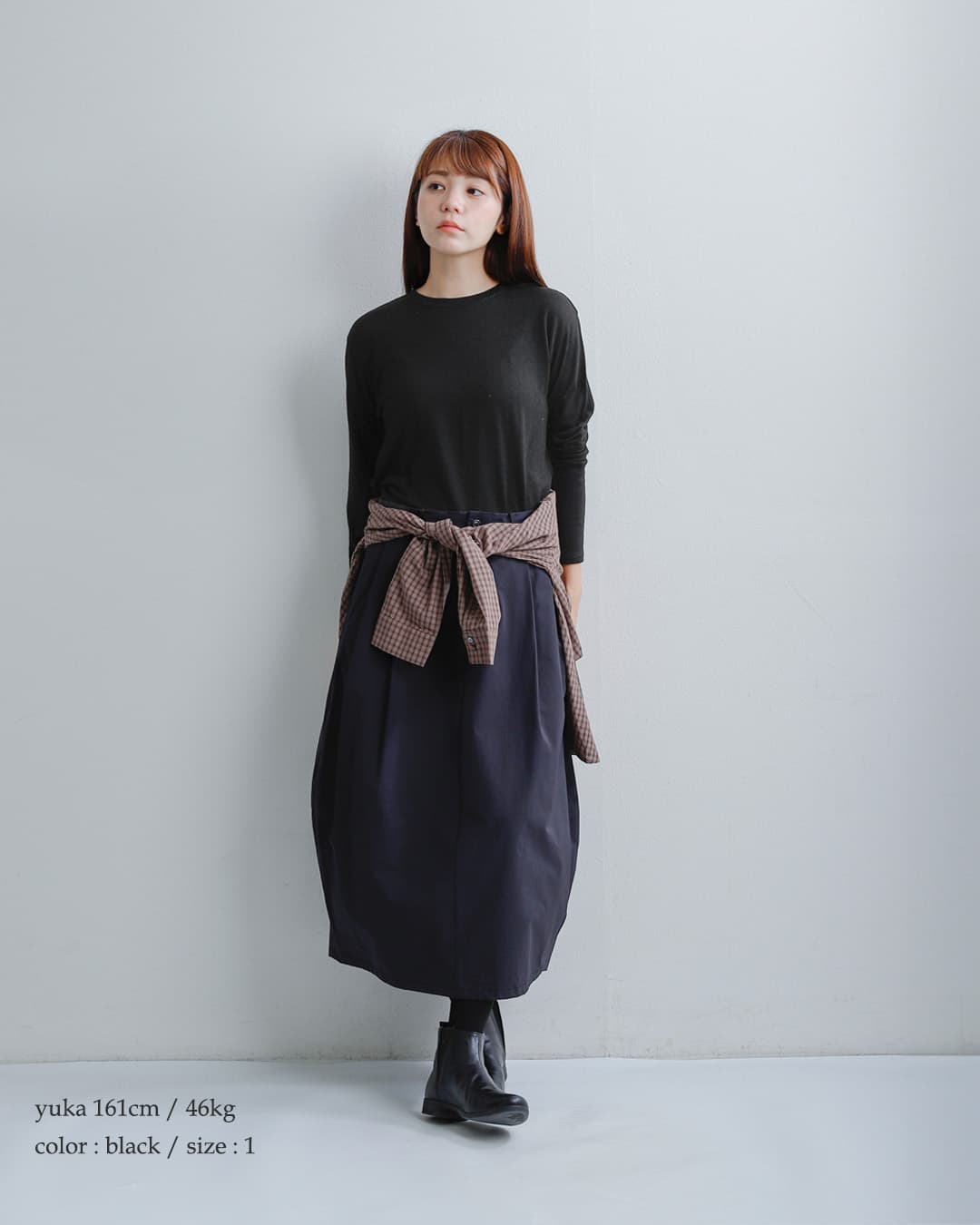 tissu(ティシュ)ウォッシャブル ウール天竺 クルーネック プルオーバー ts233ct092