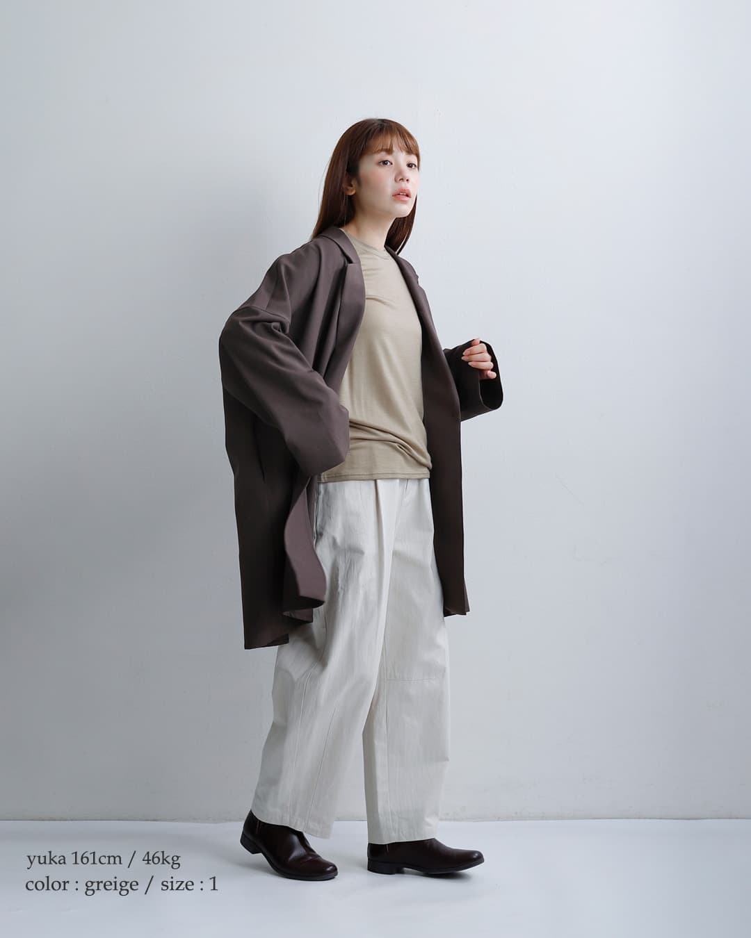 tissu(ティシュ)ウォッシャブル ウール天竺 クルーネック プルオーバー ts233ct092