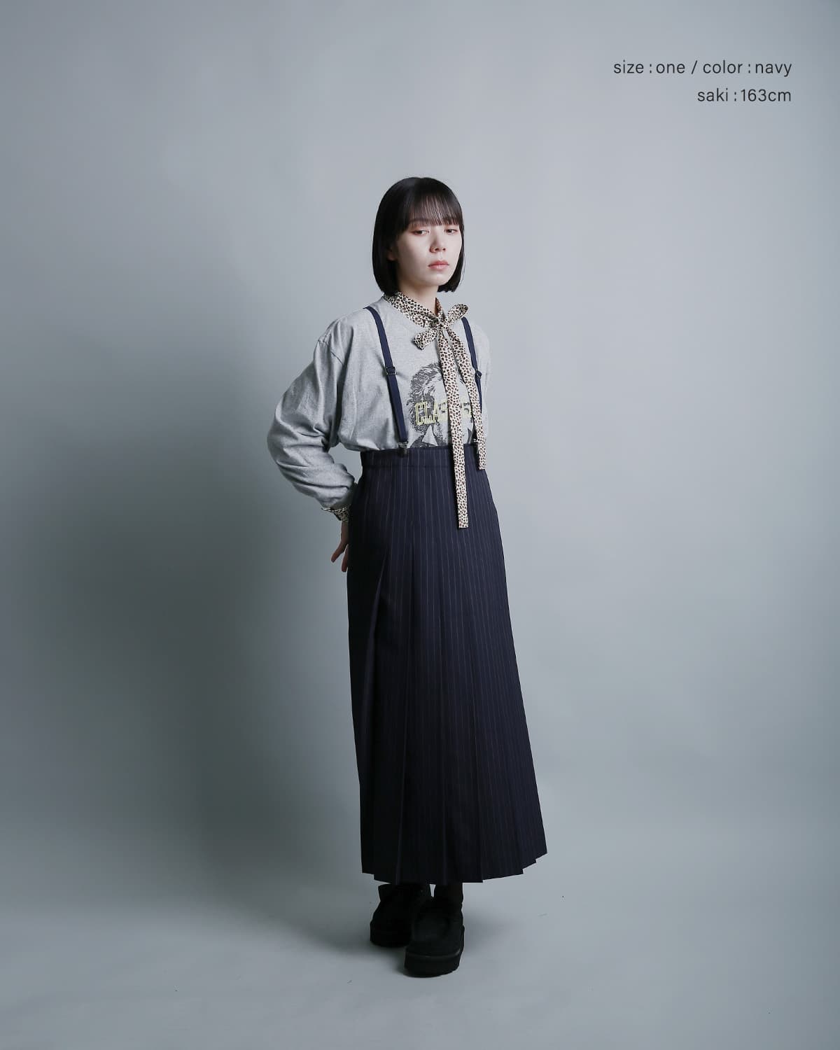 RHODOLIRIONギャバジン サスペンダーキルト スカート Suspender Kilt tx1002