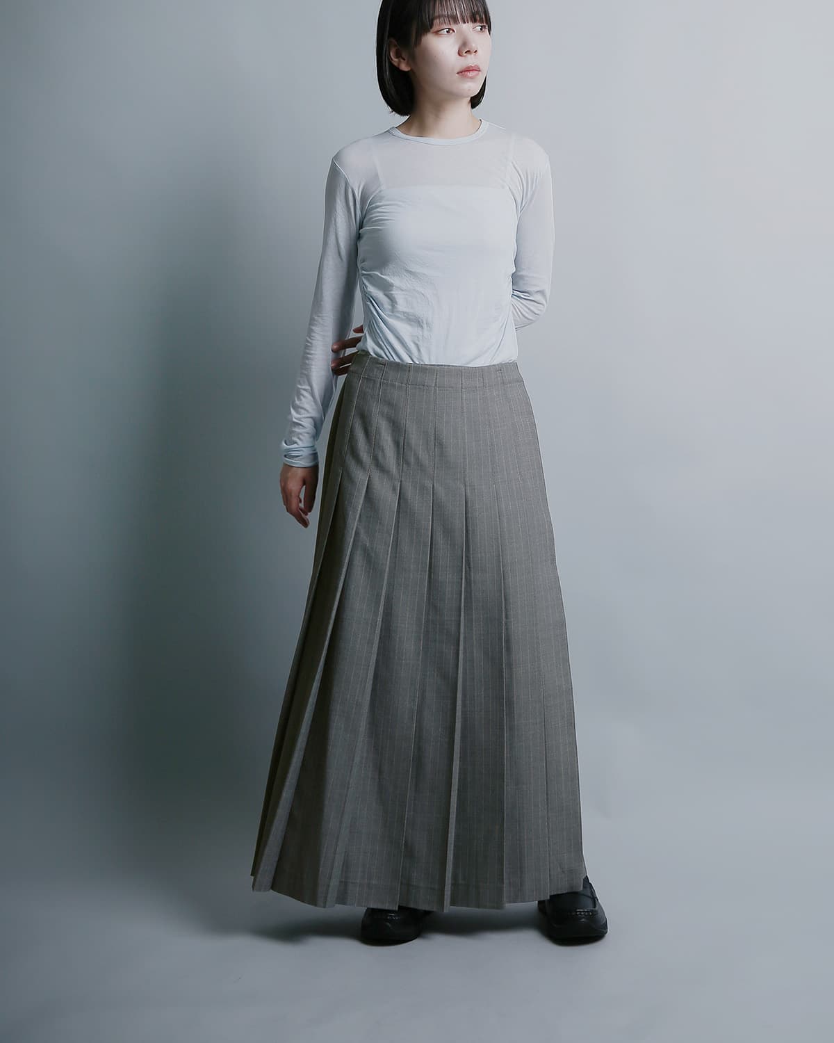 RHODOLIRIONギャバジン サスペンダーキルト スカート Suspender Kilt tx1002