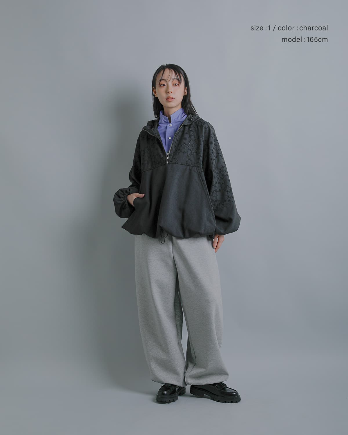 RHODOLIRIONトロピカル オリジナル刺繍 アノラックジャケット Anorak Jacket tx1007