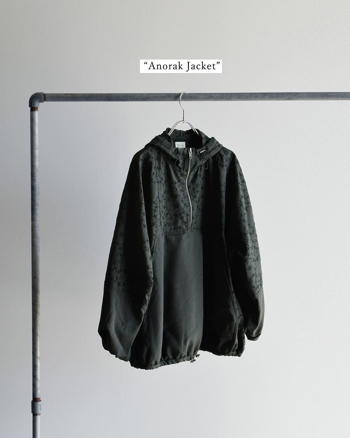 RHODOLIRIONトロピカル オリジナル刺繍 アノラックジャケット Anorak Jacket tx1007