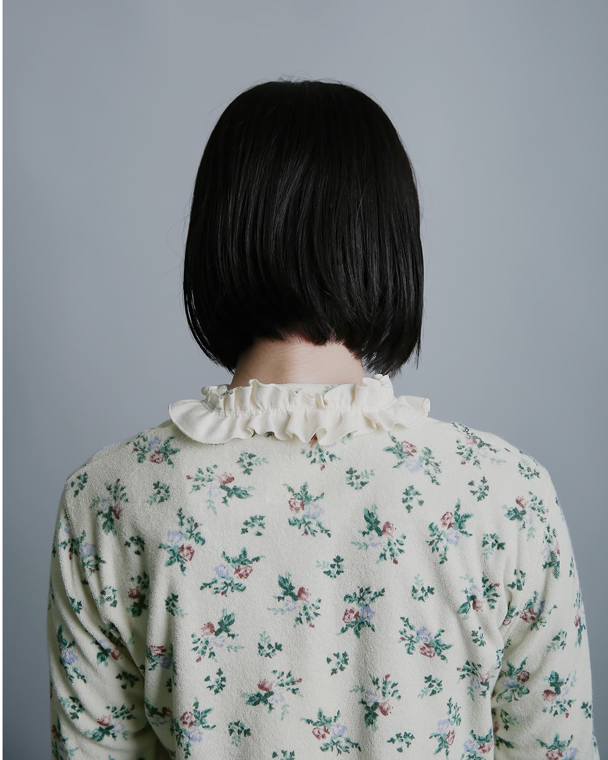 RHODOLIRIONフローラルプリント パイル メロウ カーディガン Mellow Finished Cardigan tx1089