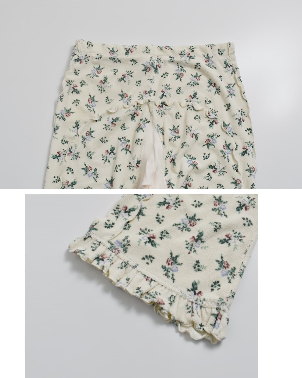 RHODOLIRIONフローラルプリント パイル メロウパンツ Mellow Finished Pant tx1090
