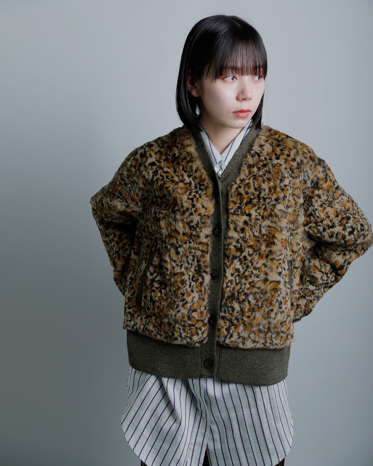 Needlesラビットファー カーディガン Rabbit Fur Cardigan ty104