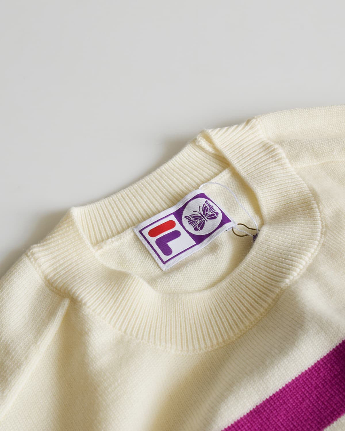 Needles(ニードルス)×FILA(フィラ)ウール ヘリテージ セーター Heritage Sweater ty536