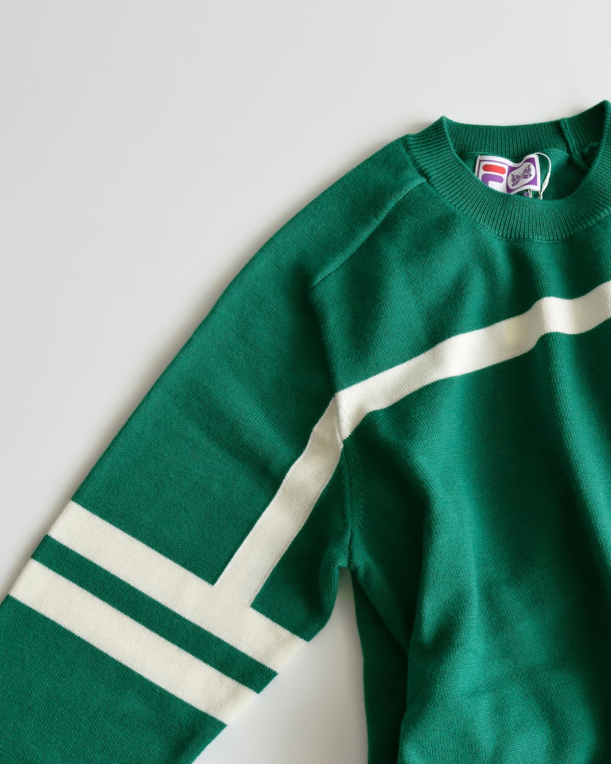 Needles(ニードルス)×FILA(フィラ)ウール ヘリテージ セーター Heritage Sweater ty536