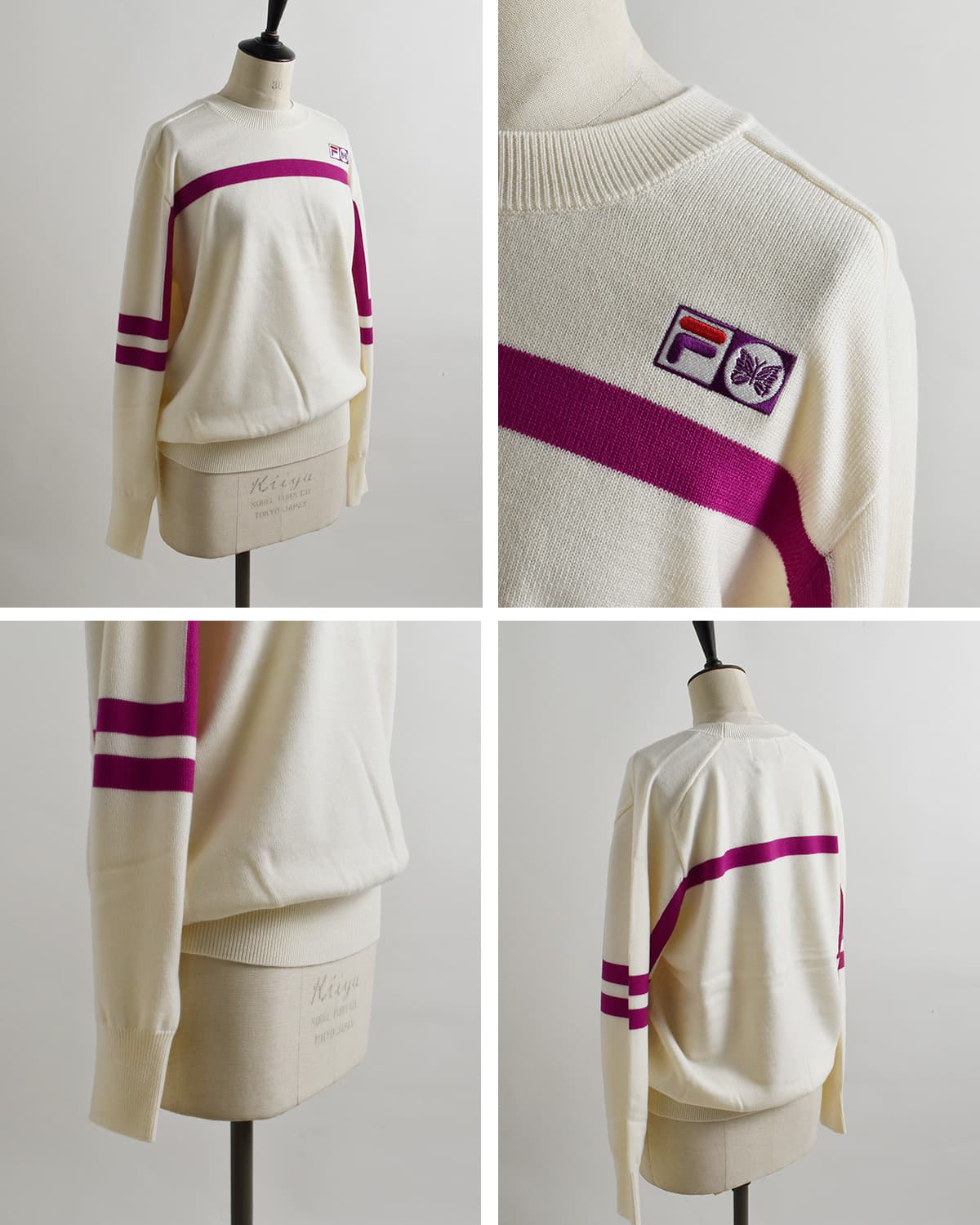 Needles(ニードルス)×FILA(フィラ)ウール ヘリテージ セーター Heritage Sweater ty536