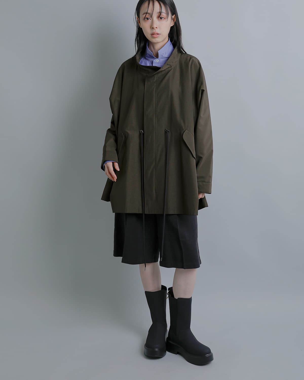 VACHEMENT ヴァシュモン リサイクルシェルタフタ モッズコート vn-26