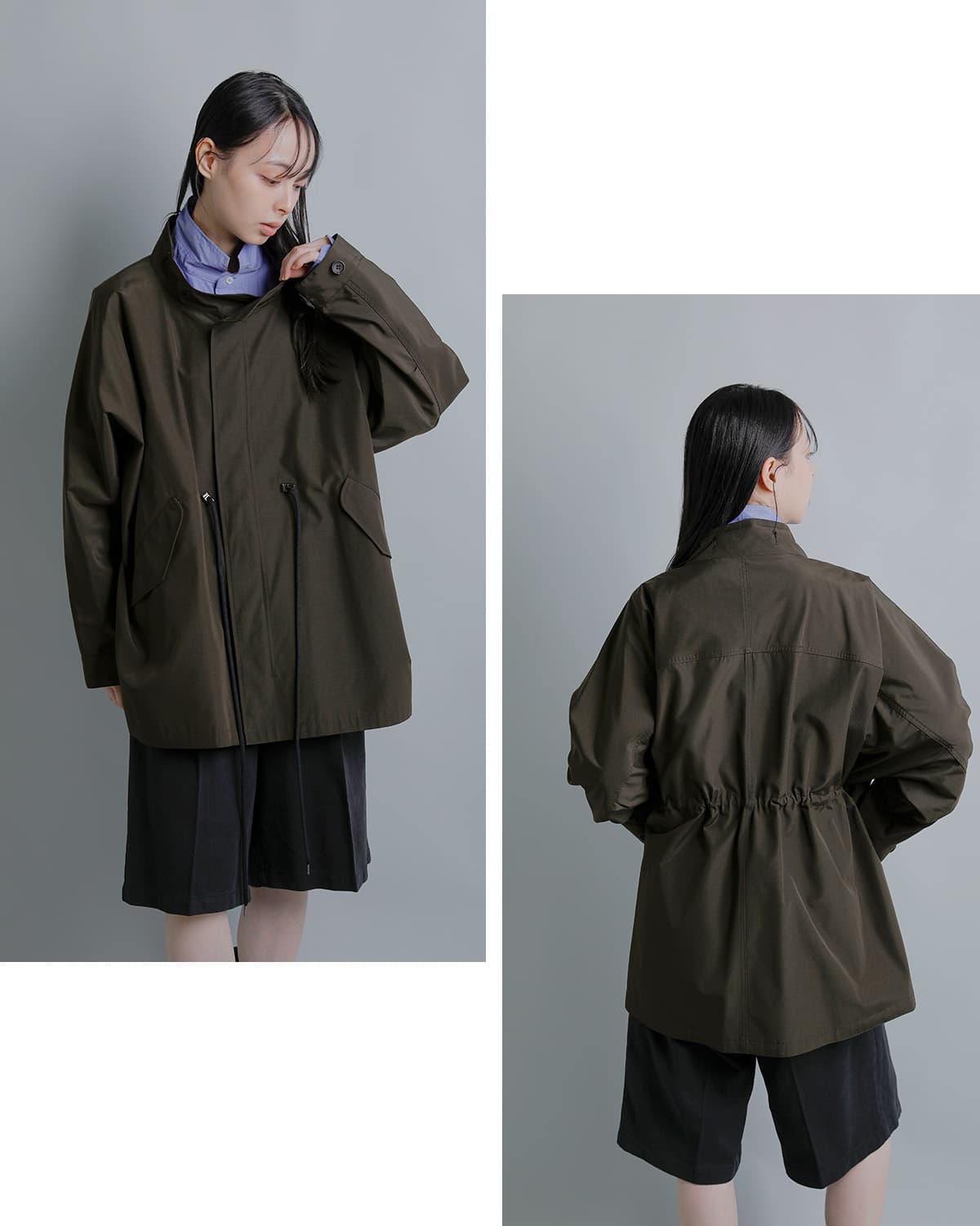 VACHEMENT ヴァシュモン リサイクルシェルタフタ モッズコート vn-26
