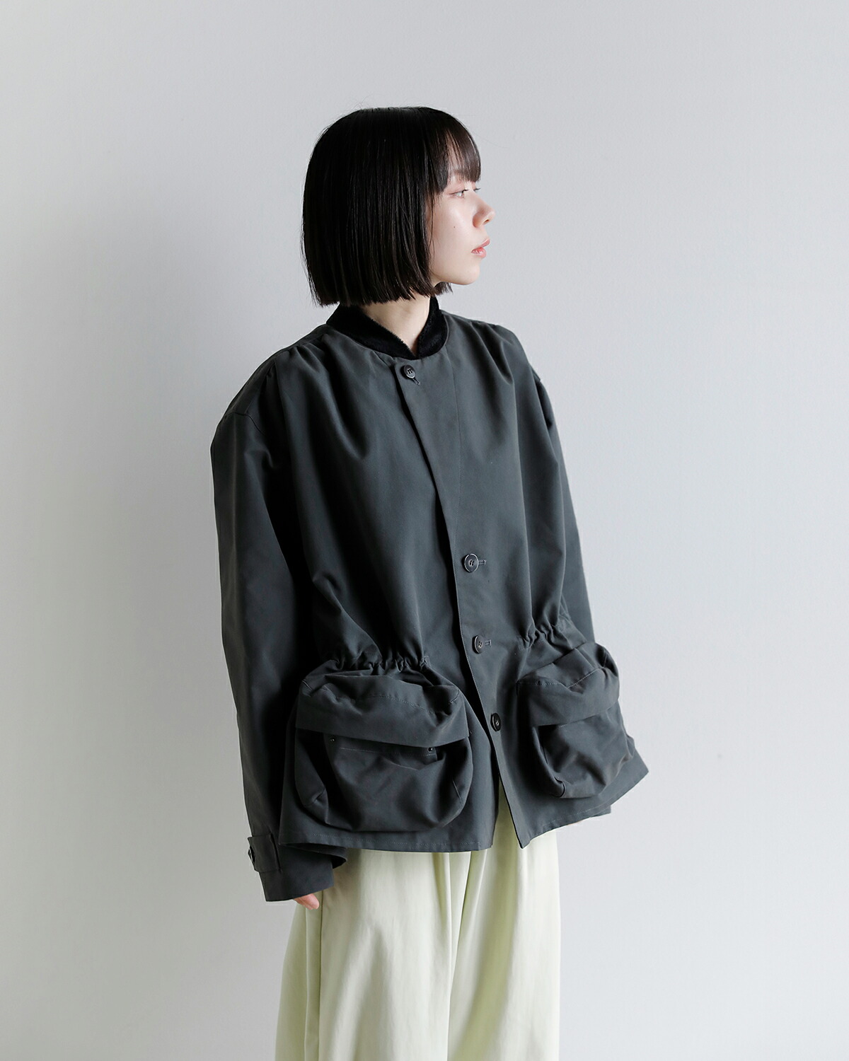 AKANE UTSUNOMIYA(アカネウツノミヤ)起毛コットン ボリュームポケット ジャケット wap-fc22-2002