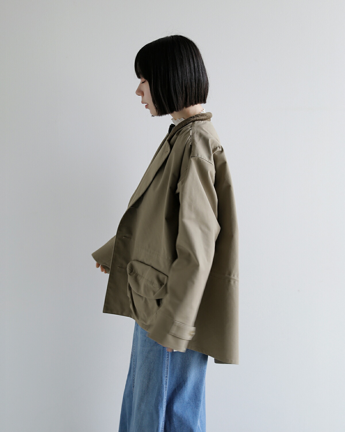 AKANE UTSUNOMIYA(アカネウツノミヤ)起毛コットン ボリュームポケット ジャケット wap-fc22-2002
