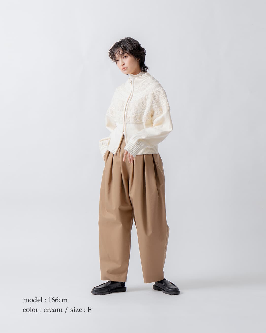 WHYTO�m���f�B�b�N�p�^�[�� �j�b�g �W�b�v �J�[�f�B�K�� wht26fkn4040