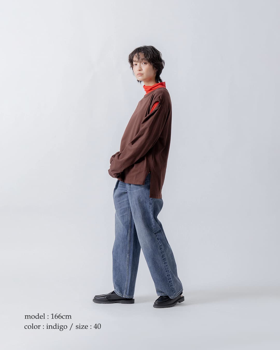 WHYTOタックデザイン デニムパンツ wht26fpt4075