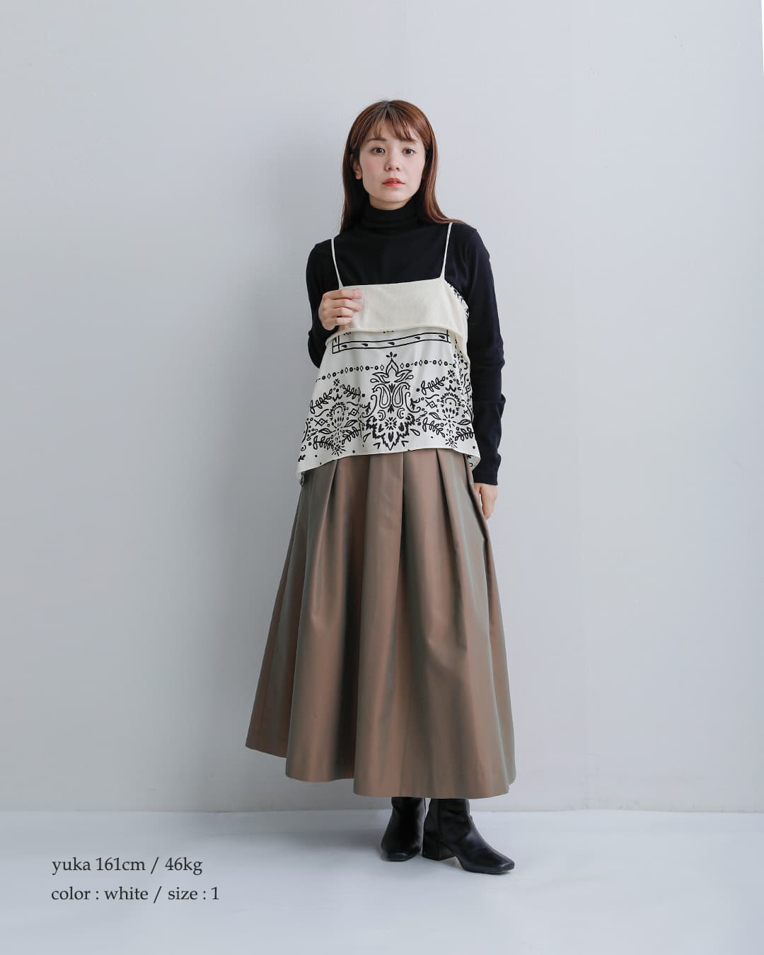 manipuri(マニプリ)シルク 2way リボン 巻き キャミソール wrap-camisole