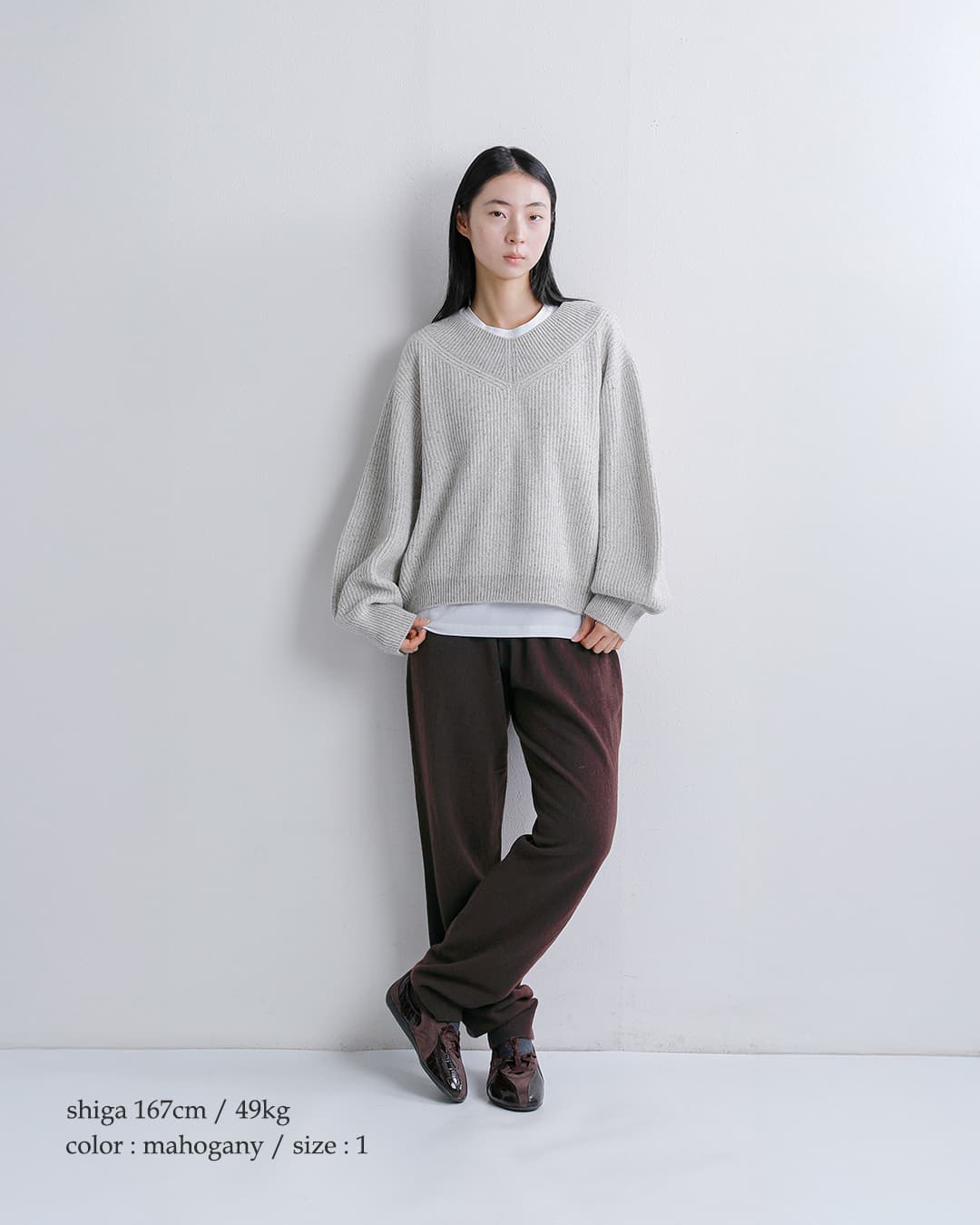 unfil(アンフィル)メリノウール ハイゲージ ニットパンツ ex super fine woolen wool high-gauge knit pants wxfl-uw121