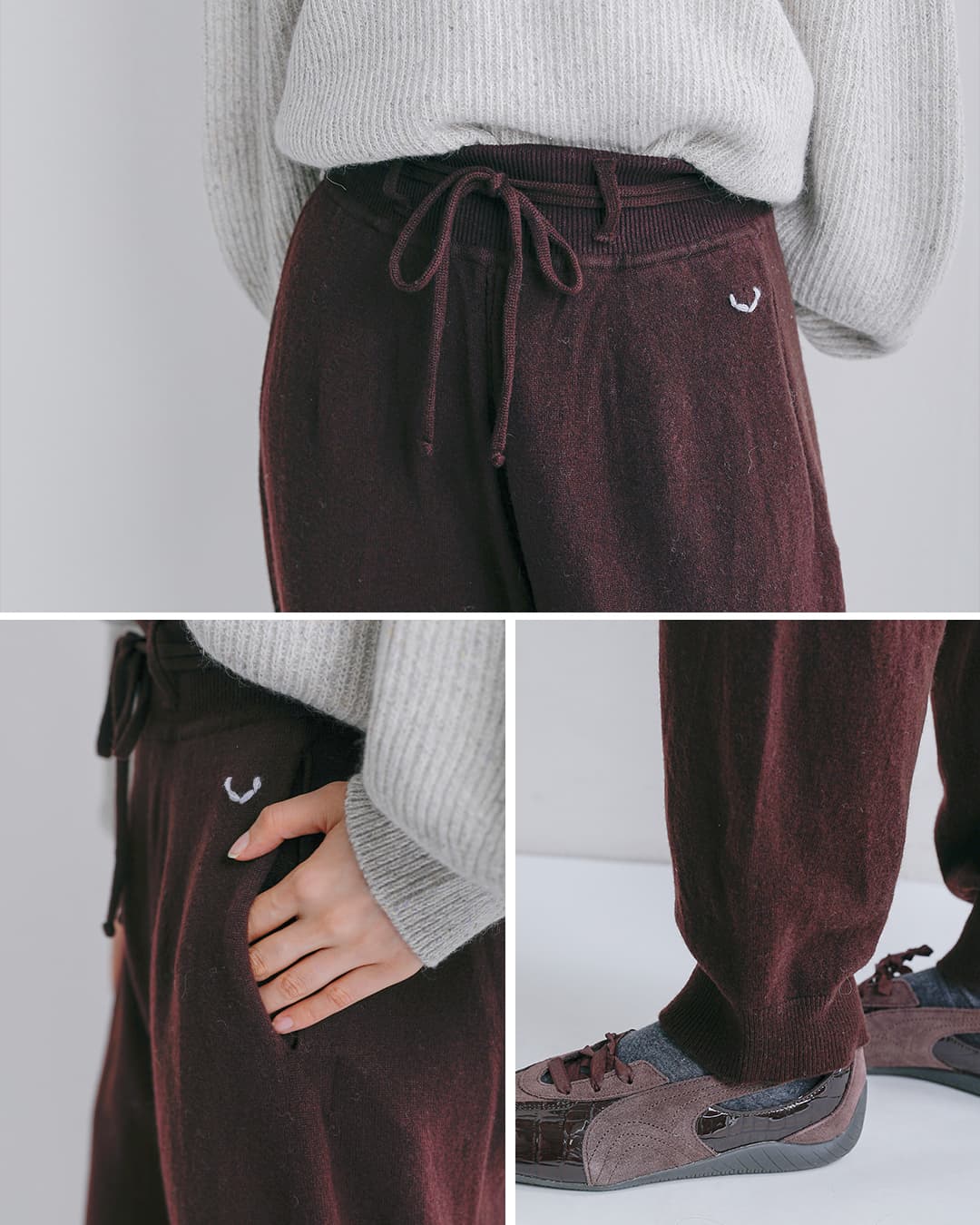 unfil(アンフィル)メリノウール ハイゲージ ニットパンツ ex super fine woolen wool high-gauge knit pants wxfl-uw121