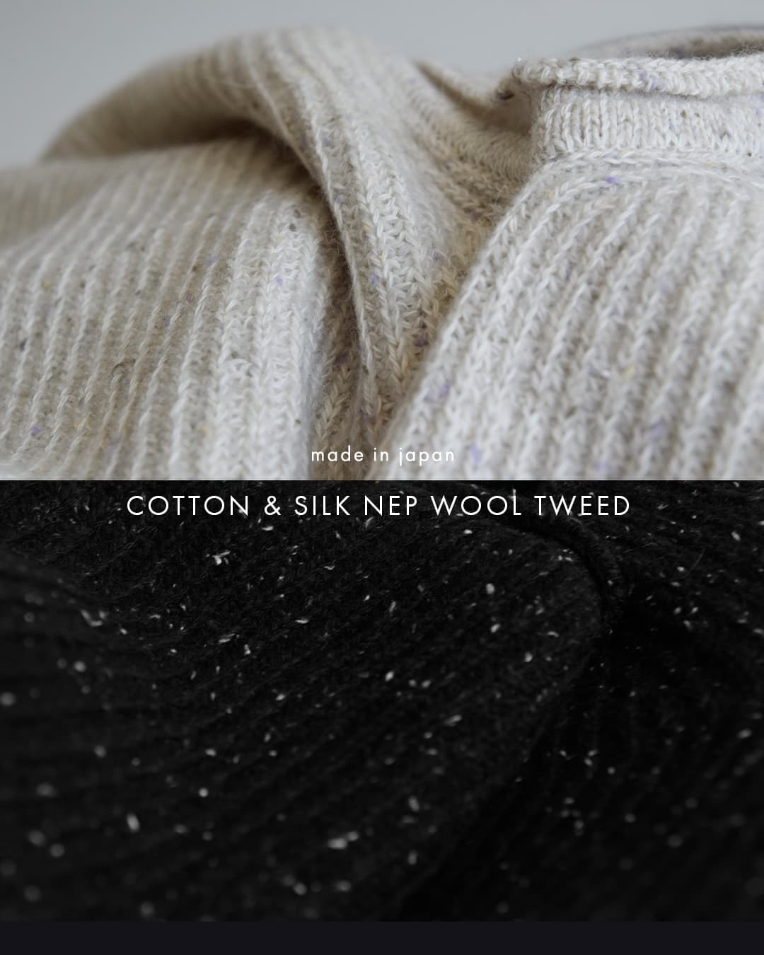 unfilウール シルクネップ ツイードニット セーター woolen cotton silk nep wool tweed-knit P/O wxfl-uw124