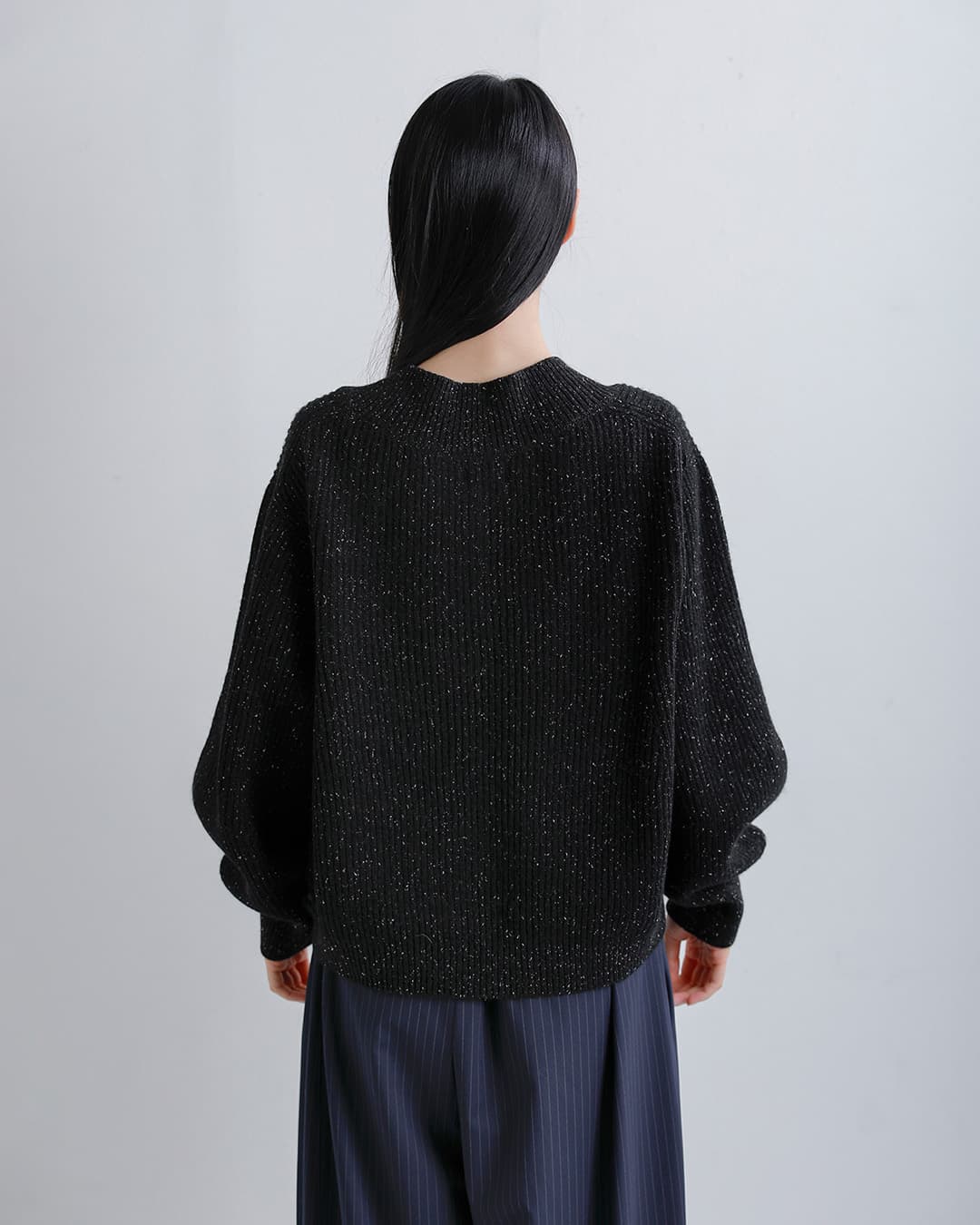 unfilウール シルクネップ ツイードニット セーター woolen cotton silk nep wool tweed-knit P/O wxfl-uw124