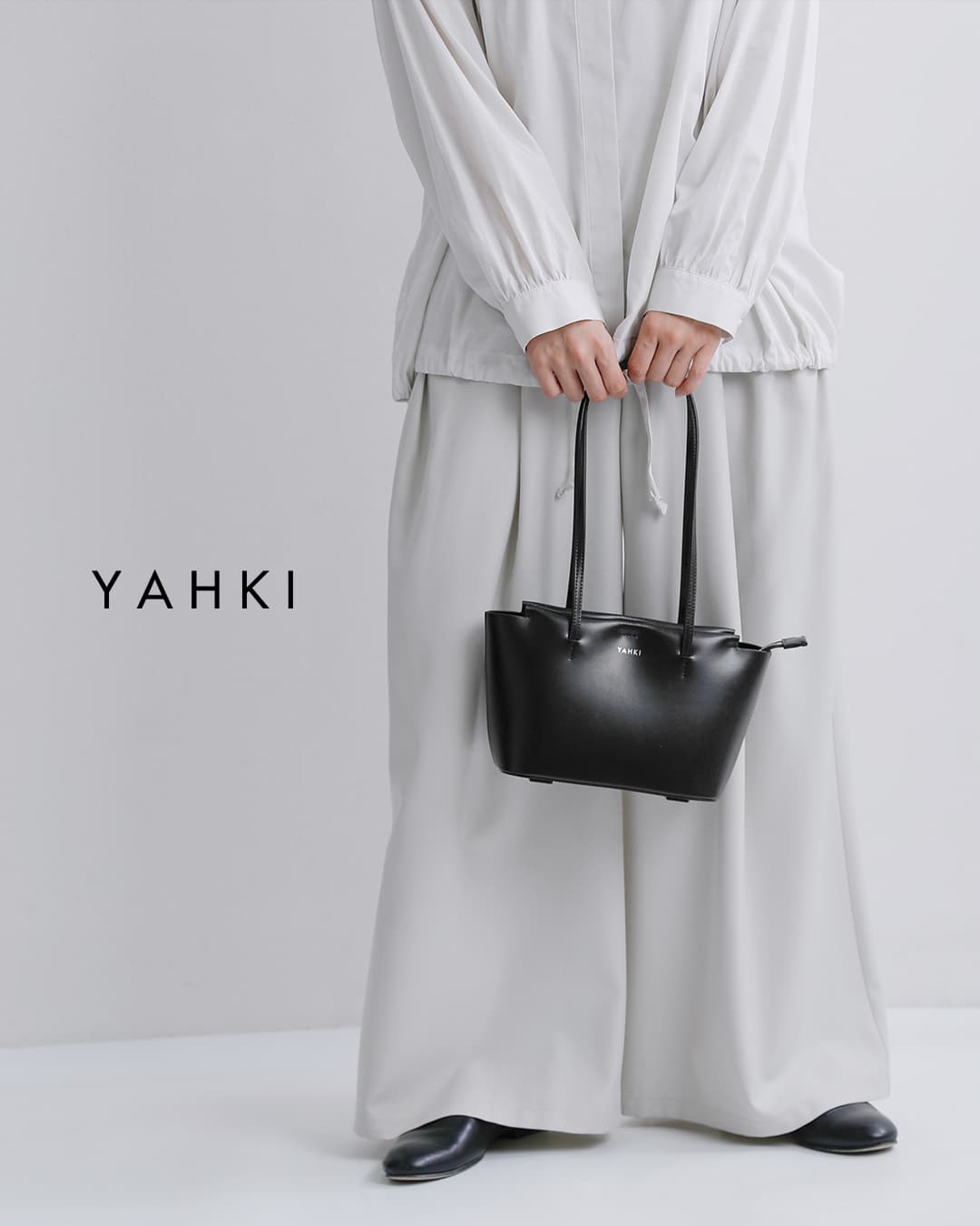 新品タグ付SELECT EYE × KEIJI羊革サイズ１S位定価￥63000 2026aw新作]YAHKI ヤーキ ダブルフェイスレザー ボストン ショルダー