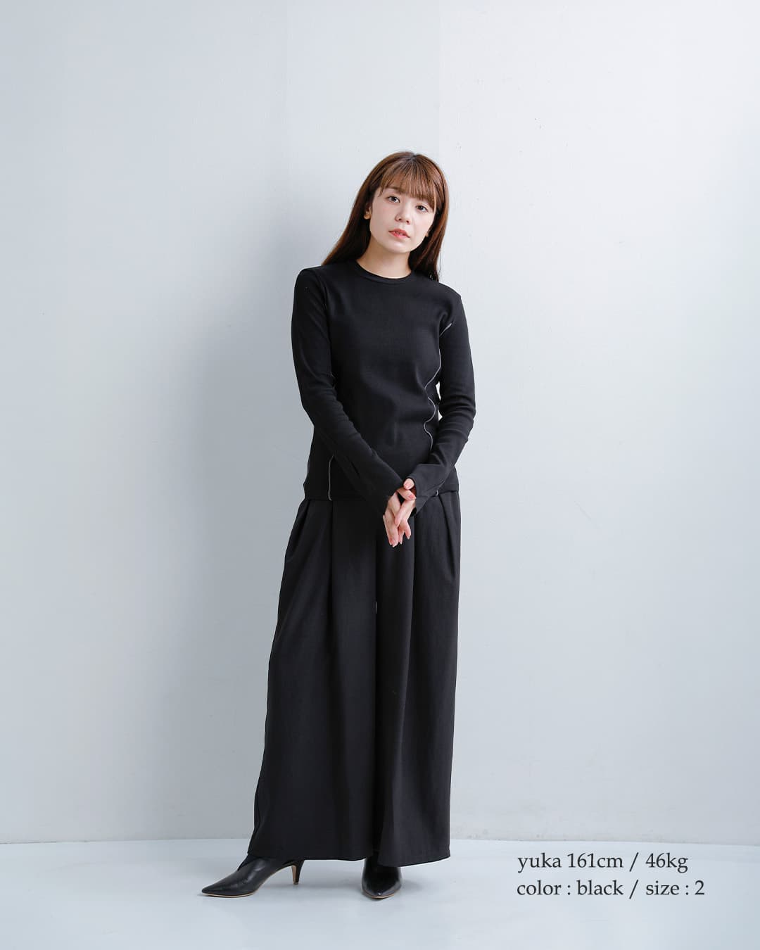 MARECHAL TERREUVカット 接触冷感 コットン チュールリブ 長袖 カットソー zmt264ct306