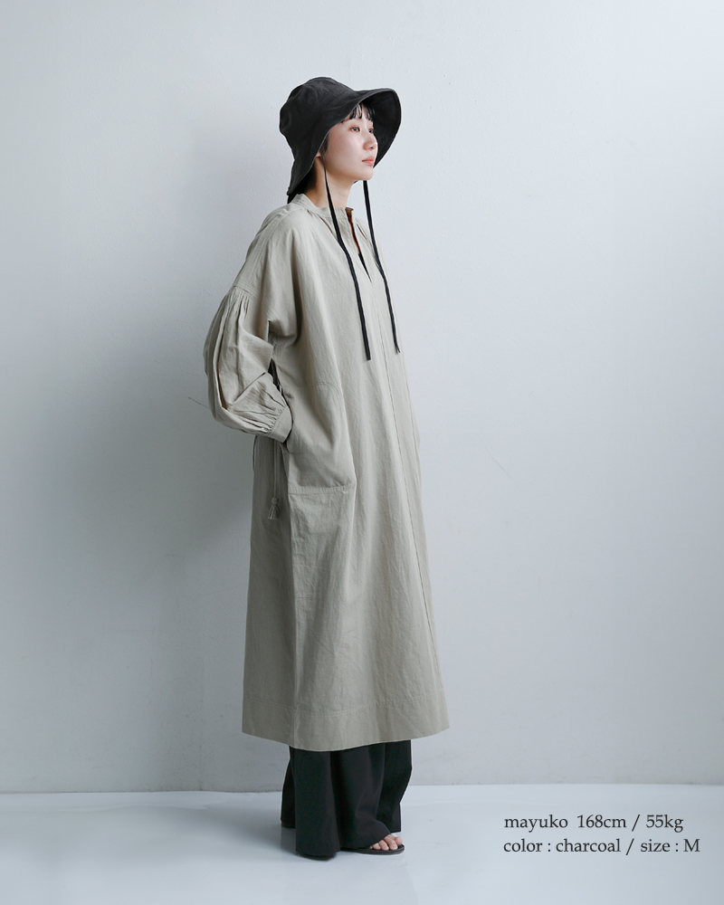 Chapeaugraphy綿麻シャンブレー / 高密度織綿麻 チューリップハット 00105o