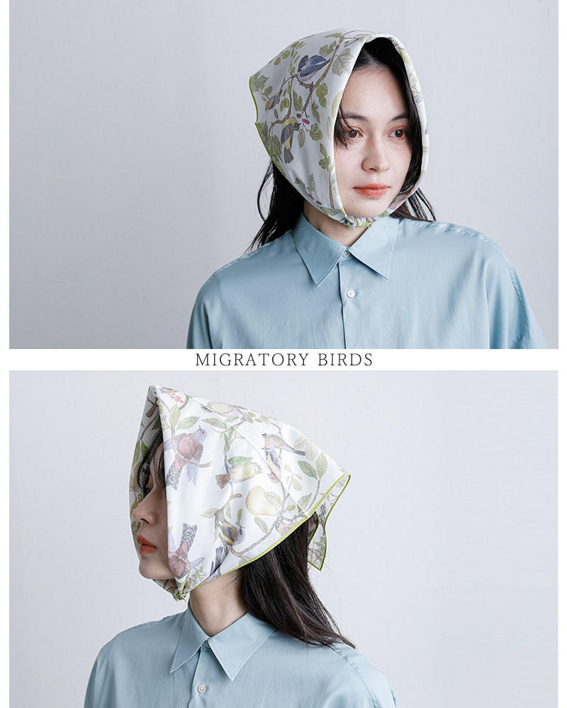 ASEEDONCLOUD(アシードンクラウド)コットンシルクハンカチーフ001061o