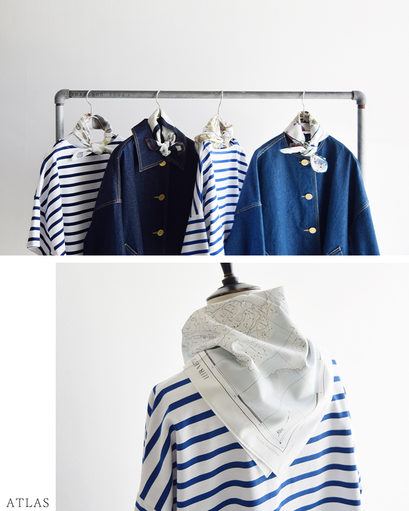 ASEEDONCLOUD(アシードンクラウド)コットンシルクハンカチーフ001061o