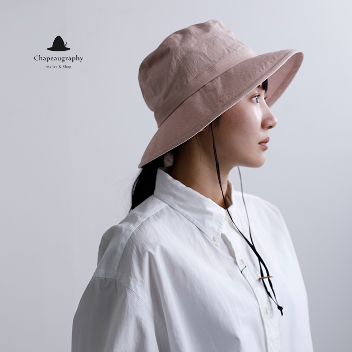 Chapeaugraphy(シャポーグラフィー)綿麻ウェザートラベラーハット00142o