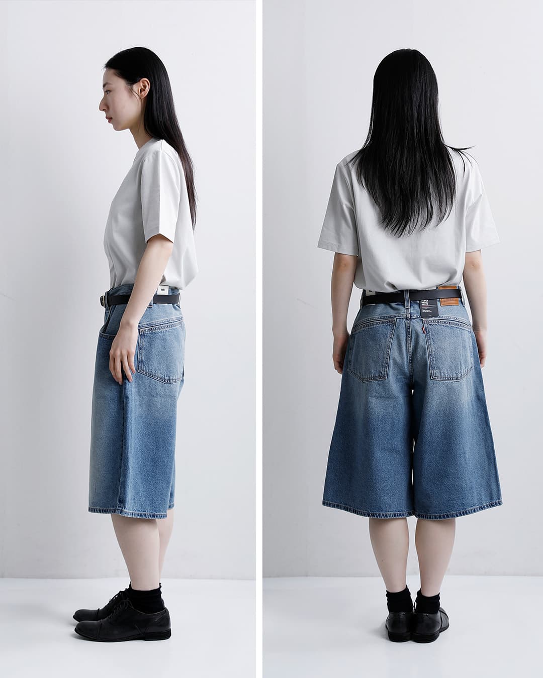 Levisスーパーバギー ハーフデニムパンツ SUPER BAGGY JORT 005dt