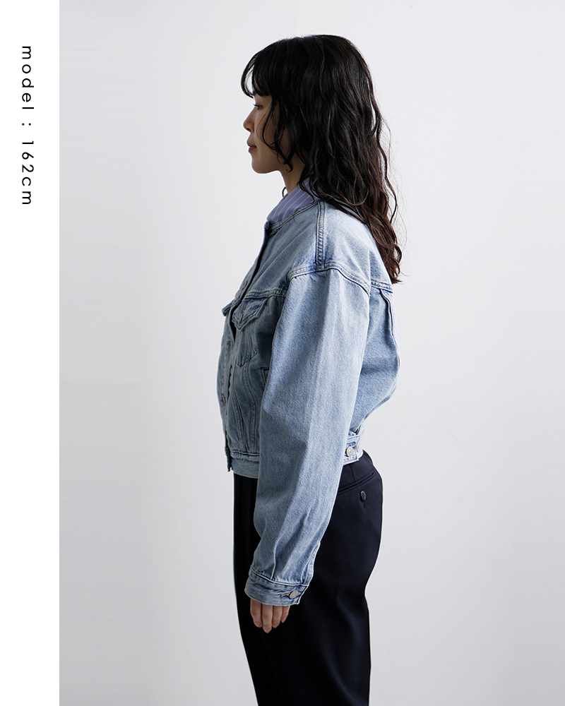 Levi’s(リーバイス)カラーレストラッカーデニムジャケットCOLLARLESSSHRUNKEN90STRUCKER006ez