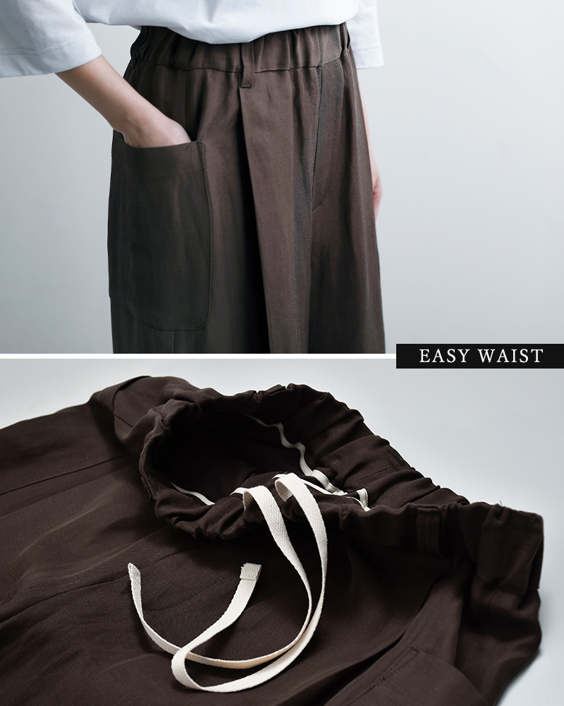 Squady(スカディ)ビスコースリネンショートパンツ009-1471