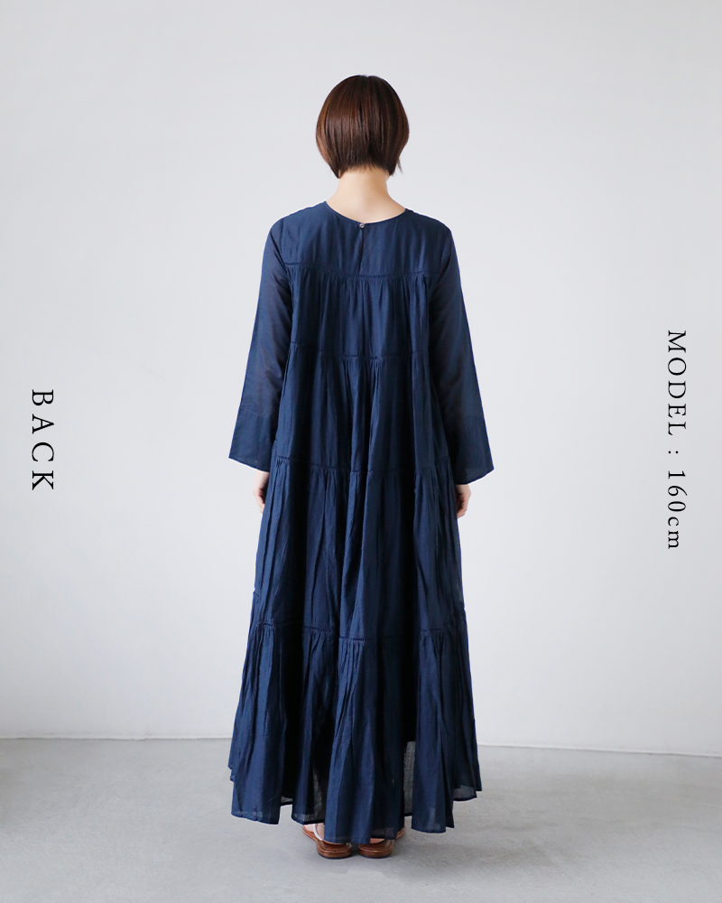 ne Quittez pas(ヌキテパ)コットンボイルティアードマキシドレス“CottonVoileTieredMaxiDress”010400ca1
