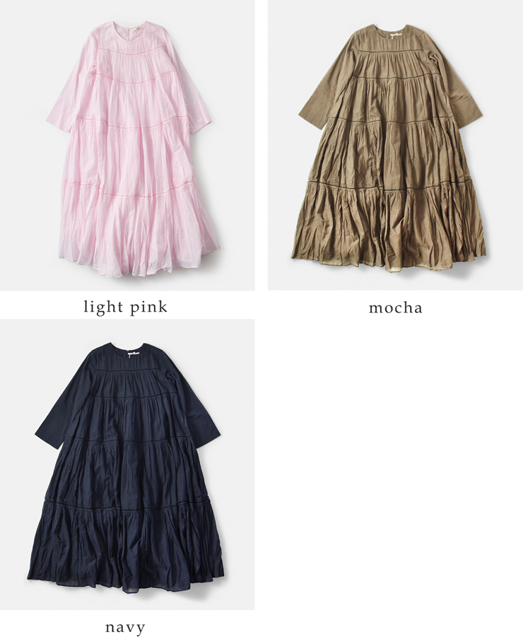 ne Quittez pas(ヌキテパ)コットンボイルティアードマキシドレス“CottonVoileTieredMaxiDress”010400ca1